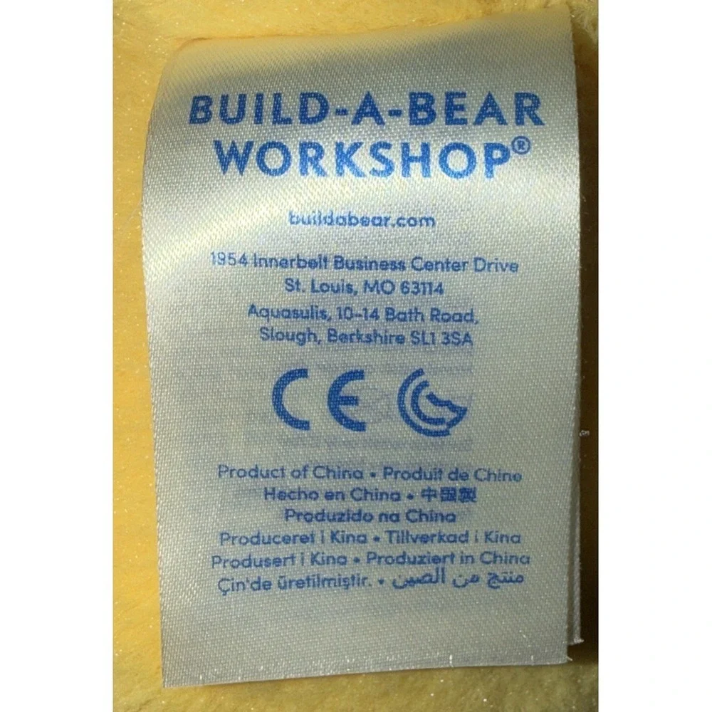 Build-A-Bear Yellow‎ Plush Kabu Bearnice Kawaii  17